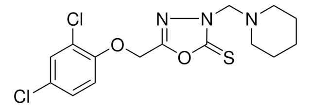5((2,4-DICHLOROPHENOXY)ME)-3-(1-PIPERIDINYLMETHYL)-1,3,4-OXADIAZOLE-2(3H)-THIONE AldrichCPR