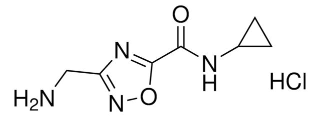 3-(Aminomethyl)-N-cyclopropyl-1,2,4-oxadiazole-5-carboxamide hydrochloride AldrichCPR