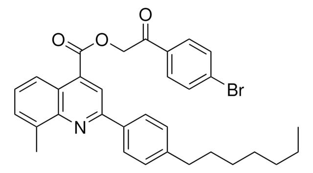 2-(4-BROMOPHENYL)-2-OXOETHYL 2-(4-HEPTYLPHENYL)-8-METHYL-4-QUINOLINECARBOXYLATE AldrichCPR