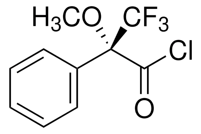 (R)-(&#8722;)-&#945;-Methoxy-&#945;-(trifluoromethyl)phenylacetyl chloride for chiral derivatization, LiChropur&#8482;, &#8805;99.0%
