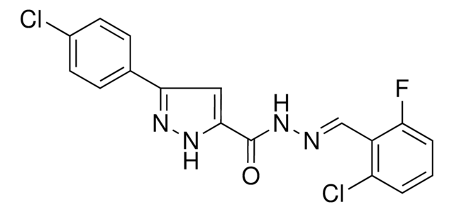5-(4-CL-PH)-2H-PYRAZOLE-3-CARBOXYLIC ACID (2-CL-6-FLUORO-BENZYLIDENE)-HYDRAZIDE AldrichCPR