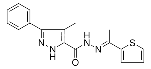 4-ME-5-PH-2H-PYRAZOLE-3-CARBOXYLIC ACID (1-THIOPHEN-2-YL-ETHYLIDENE)-HYDRAZIDE AldrichCPR