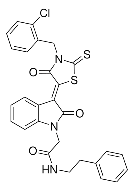 2-{(3Z)-3-[3-(2-CHLOROBENZYL)-4-OXO-2-THIOXO-1,3-THIAZOLIDIN-5-YLIDENE]-2-OXO-2,3-DIHYDRO-1H-INDOL-1-YL}-N-(2-PHENYLETHYL)ACETAMIDE AldrichCPR