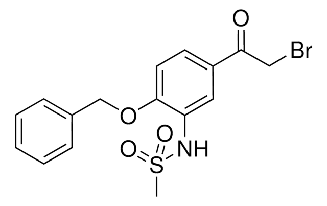 N-[2-(Benzyloxy)-5-(bromoacetyl)phenyl]methanesulfonamide AldrichCPR