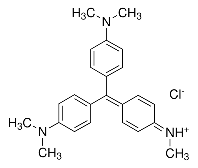 Methyl violet for microscopy (Bact., Bot., Hist.), indicator (pH 0.1-2.0), mixture of polymethylated pararosaniline hydrochlorides