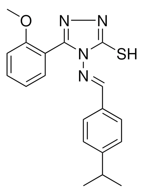 4-((4-ISOPROPYLBENZYLIDENE)AMINO)-5-(2-METHOXYPHENYL)-4H-1,2,4-TRIAZOLE-3-THIOL AldrichCPR