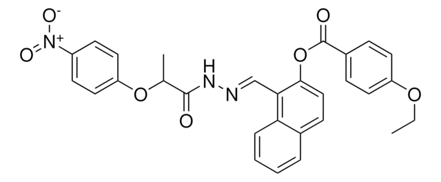 1-(2-(2-(4-NITROPHENOXY)PROPANOYL)CARBOHYDRAZONOYL)-2-NAPHTHYL 4-ETHOXYBENZOATE AldrichCPR