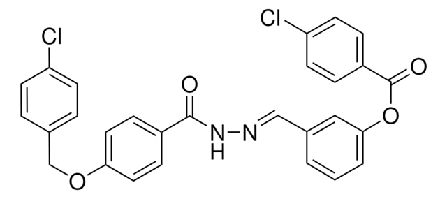 3-(2-(4-((4-CHLOROBENZYL)OXY)BENZOYL)CARBOHYDRAZONOYL)PHENYL 4-CHLOROBENZOATE AldrichCPR