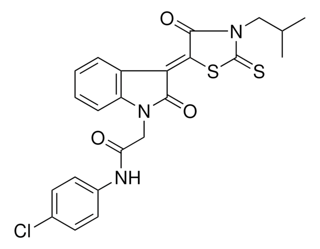 N-(4-CHLOROPHENYL)-2-[(3Z)-3-(3-ISOBUTYL-4-OXO-2-THIOXO-1,3-THIAZOLIDIN-5-YLIDENE)-2-OXO-2,3-DIHYDRO-1H-INDOL-1-YL]ACETAMIDE AldrichCPR