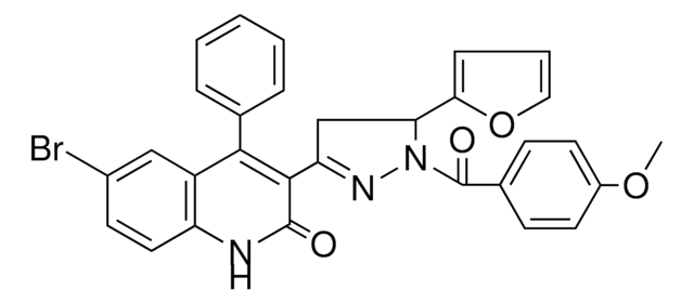 6-BR-3-(5-FURAN-2-YL-1-(4-MEO-BZ)-4,5-2H-1H-PYRAZOL-3-YL)-4-PH-1H-QUINOLIN-2-ONE AldrichCPR