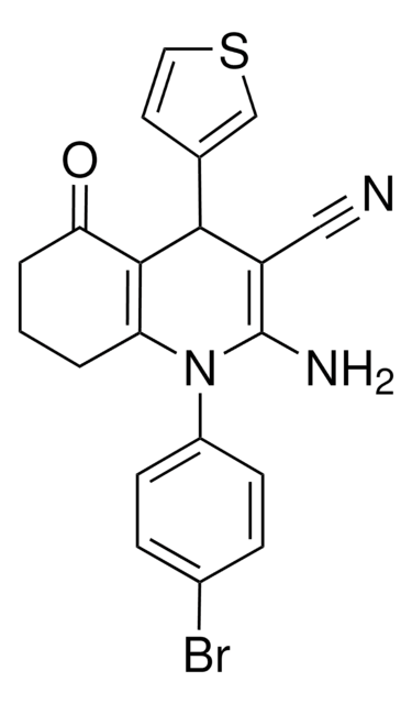 2-AMINO-1-(4-BROMOPHENYL)-5-OXO-4-(3-THIENYL)-1,4,5,6,7,8-HEXAHYDRO-3-QUINOLINECARBONITRILE AldrichCPR