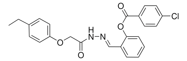 2-(2-((4-ETHYLPHENOXY)ACETYL)CARBOHYDRAZONOYL)PHENYL 4-CHLOROBENZOATE AldrichCPR