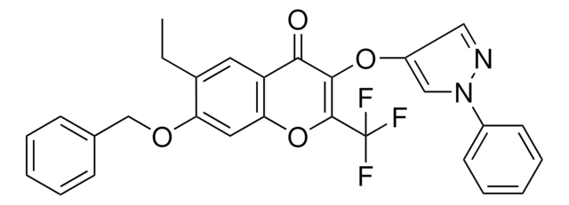 7-(BENZYLOXY)-6-ET-3-((1-PH-1H-PYRAZOL-4-YL)OXY)-2-(TRI-F-ME)-4H-CHROMEN-4-ONE AldrichCPR