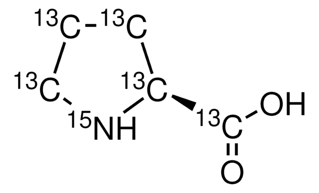 L-脯氨酸-13C5,15N 98 atom % 15N, 98 atom % 13C, 95% (CP)