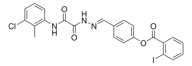 4-(2-((3-CL-2-METHYLANILINO)(OXO)ACETYL)CARBOHYDRAZONOYL)PHENYL 2-IODOBENZOATE AldrichCPR