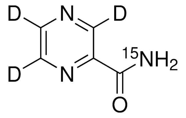 Pyrazine-d3-carboxamide-15N 98 atom % D, 98 atom % 15N, 98% (CP)