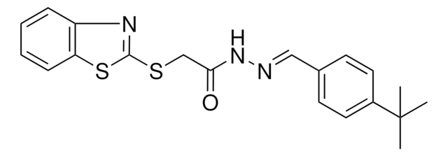 2-(1,3-BENZOTHIAZOL-2-YLSULFANYL)-N'-(4-TERT-BUTYLBENZYLIDENE)ACETOHYDRAZIDE AldrichCPR