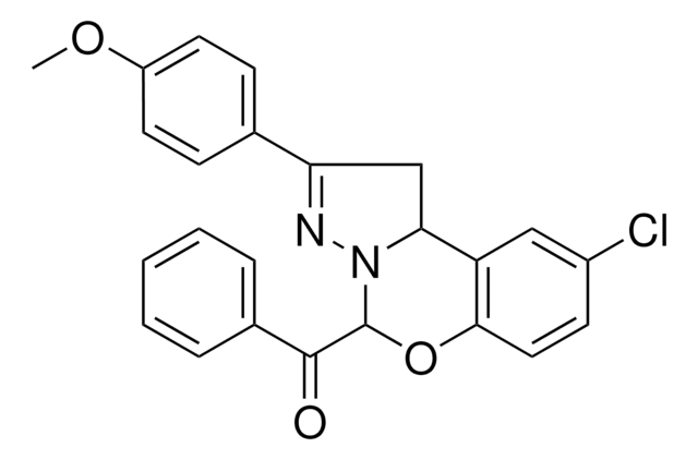 [9-CHLORO-2-(4-METHOXYPHENYL)-1,10B-DIHYDROPYRAZOLO[1,5-C][1,3]BENZOXAZIN-5-YL](PHENYL)METHANONE AldrichCPR