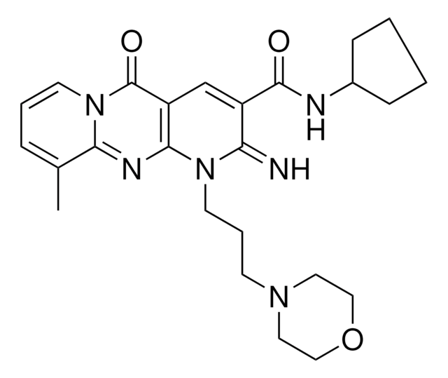 N-CYCLOPENTYL-2-IMINO-10-METHYL-1-[3-(4-MORPHOLINYL)PROPYL]-5-OXO-1,5-DIHYDRO-2H-DIPYRIDO[1,2-A:2,3-D]PYRIMIDINE-3-CARBOXAMIDE AldrichCPR