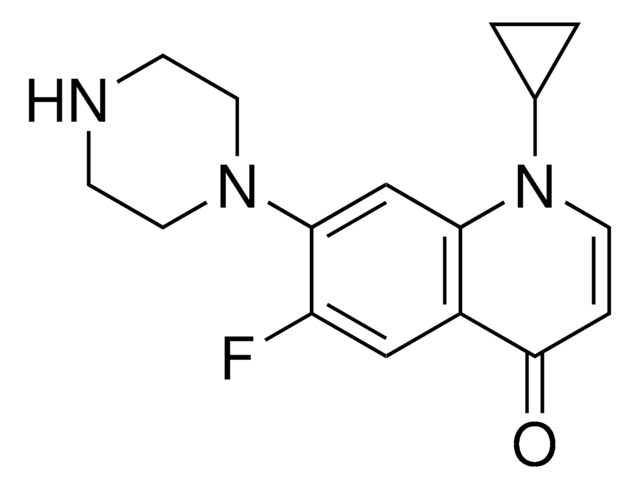 1-Cyclopropyl-6-fluoro-7-(piperazin-1-yl)quinolin-4(1H)-one certified reference material, TraceCERT&#174;, Manufactured by: Sigma-Aldrich Production GmbH, Switzerland