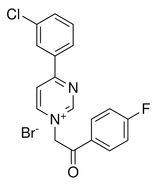 4-(3-CHLORO-PHENYL)-1-(2-(4-FLUORO-PHENYL)-2-OXO-ETHYL)-PYRIMIDIN-1-IUM, BROMIDE AldrichCPR