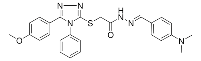 N'-{(E)-[4-(DIMETHYLAMINO)PHENYL]METHYLIDENE}-2-{[5-(4-METHOXYPHENYL)-4-PHENYL-4H-1,2,4-TRIAZOL-3-YL]SULFANYL}ACETOHYDRAZIDE AldrichCPR