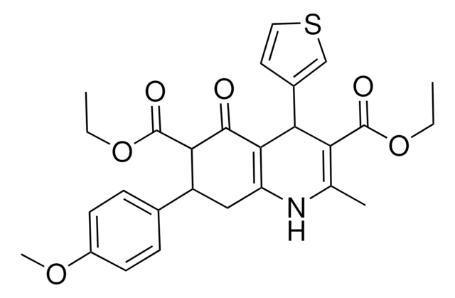 DIETHYL 7-(4-METHOXYPHENYL)-2-METHYL-5-OXO-4-(3-THIENYL)-1,4,5,6,7,8-HEXAHYDRO-3,6-QUINOLINEDICARBOXYLATE AldrichCPR