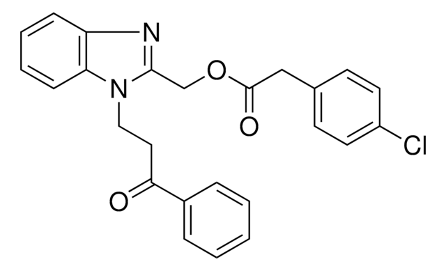 (1-(3-OXO-3-PHENYLPROPYL)-1H-BENZIMIDAZOL-2-YL)METHYL (4-CHLOROPHENYL)ACETATE AldrichCPR