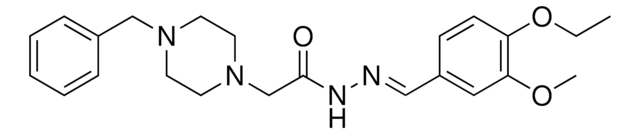 2-(4-BENZYL-1-PIPERAZINYL)-N'-(4-ETHOXY-3-METHOXYBENZYLIDENE)ACETOHYDRAZIDE AldrichCPR
