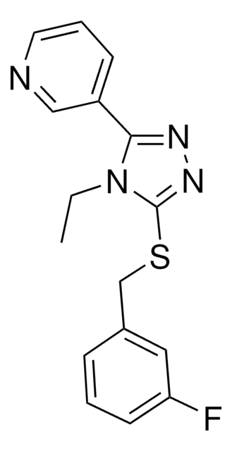 3-(4-ETHYL-5-((3-FLUOROBENZYL)THIO)-4H-1,2,4-TRIAZOL-3-YL)PYRIDINE AldrichCPR