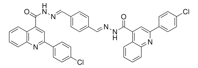 2-(4-CHLOROPHENYL)-N'-((E)-{4-[(E)-({[2-(4-CHLOROPHENYL)-4-QUINOLINYL]CARBONYL}HYDRAZONO)METHYL]PHENYL}METHYLIDENE)-4-QUINOLINECARBOHYDRAZIDE AldrichCPR