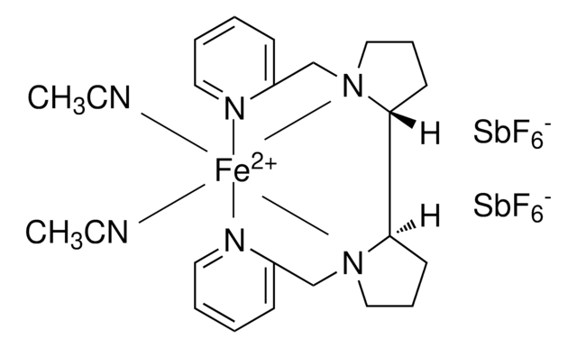 (2R,2&#8242;R-(+)-[N,N&#8242;-Bis(2-pyridylmethyl)]-2,2&#8242;-bipyrrolidinebis(acetonitrile)iron(II) hexafluoroantimonate