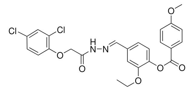 4-(2-((2,4-DICHLOROPHENOXY)AC)CARBOHYDRAZONOYL)-2-ETHOXYPHENYL 4-METHOXYBENZOATE AldrichCPR