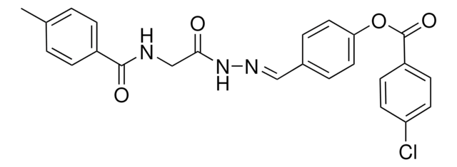 4-(2-(((4-METHYLBENZOYL)AMINO)ACETYL)CARBOHYDRAZONOYL)PHENYL 4-CHLOROBENZOATE AldrichCPR