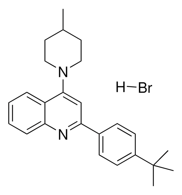 2-(4-TERT-BUTYLPHENYL)-4-(4-METHYL-1-PIPERIDINYL)QUINOLINE HYDROBROMIDE AldrichCPR