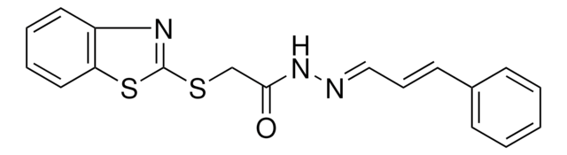 2-(1,3-BENZOTHIAZOL-2-YLTHIO)-N'-(3-PHENYL-2-PROPENYLIDENE)ACETOHYDRAZIDE AldrichCPR