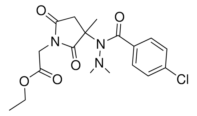 Ethyl {3-[1-(4-chlorobenzoyl)-2,2-dimethylhydrazino]-3-methyl-2,5-dioxo-1-pyrrolidinyl}acetate AldrichCPR