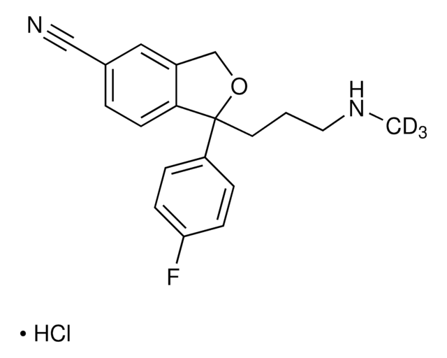 N-Desmethylcitalopram-D3 hydrochloride solution 100&#160;&#956;g/mL in methanol (as free base), ampule of 1&#160;mL, certified reference material, Cerilliant&#174;