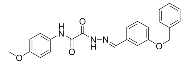 2-(2-(3-(BENZYLOXY)BENZYLIDENE)HYDRAZINO)-N-(4-METHOXYPHENYL)-2-OXOACETAMIDE AldrichCPR