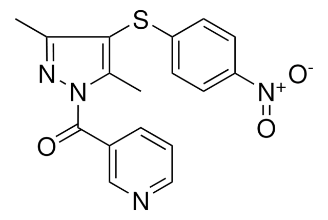 (3,5-DIMETHYL-4-(4-NITRO-PHENYLSULFANYL)-PYRAZOL-1-YL)-PYRIDIN-3-YL-METHANONE AldrichCPR