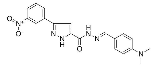 N'-(4-(DIMETHYLAMINO)BENZYLIDENE)-3-(3-NITROPHENYL)-1H-PYRAZOLE-5-CARBOHYDRAZIDE AldrichCPR