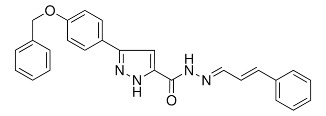 3-(4-(BENZYLOXY)PH)-N'-(3-PHENYL-2-PROPENYLIDENE)-1H-PYRAZOLE-5-CARBOHYDRAZIDE AldrichCPR