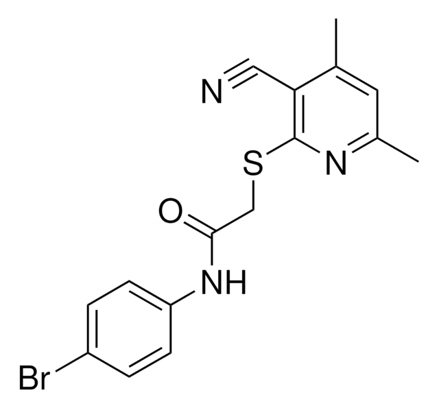 N-(4-BROMOPHENYL)-2-((3-CYANO-4,6-DIMETHYL-2-PYRIDINYL)THIO)ACETAMIDE AldrichCPR