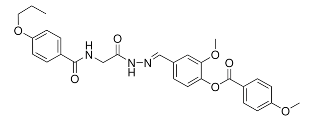 2-MEO-4-(2-(((4-PROPOXYBENZOYL)AMINO)AC)CARBOHYDRAZONOYL)PH 4-METHOXYBENZOATE AldrichCPR