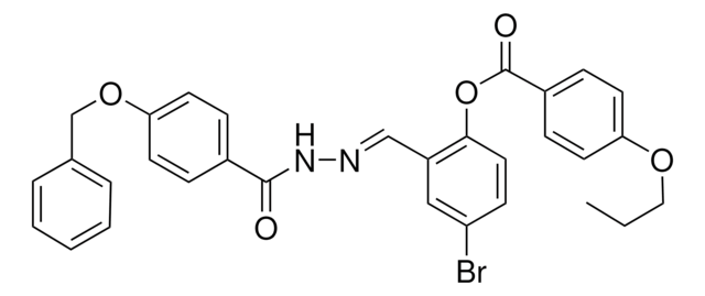 2-(2-(4-(BENZYLOXY)BENZOYL)CARBOHYDRAZONOYL)-4-BROMOPHENYL 4-PROPOXYBENZOATE AldrichCPR