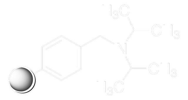 Diisopropylamine, polymer-bound 100-200&#160;mesh, extent of labeling: 2.0-3.5&#160;mmol/g loading, 1&#160;% cross-linked with divinylbenzene
