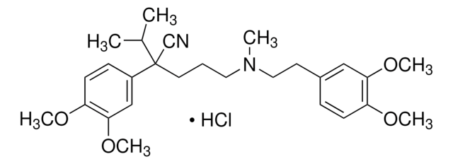 (±)-Verapamil hydrochloride &#8805;99% (titration), powder
