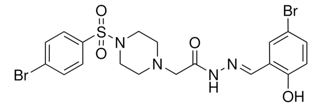 N'-(5-BR-2-HO-BENZYLIDENE)-2-(4-((4-BR-PH)SULFONYL)-1-PIPERAZINYL)ACETOHYDRAZIDE AldrichCPR