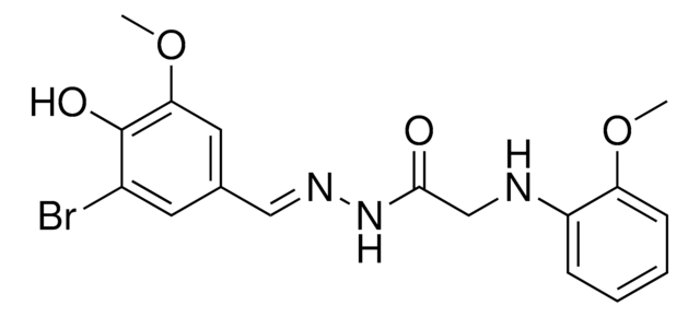 N'-(3-BROMO-4-HYDROXY-5-METHOXYBENZYLIDENE)-2-(2-METHOXYANILINO)ACETOHYDRAZIDE AldrichCPR