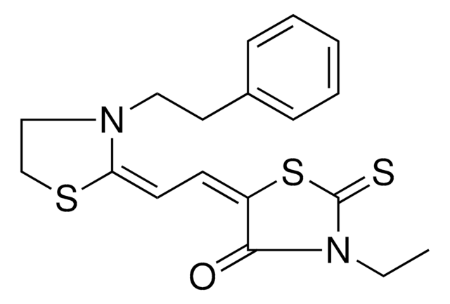 (5E)-3-ETHYL-5-{(2E)-2-[3-(2-PHENYLETHYL)-1,3-THIAZOLIDIN-2-YLIDENE]ETHYLIDENE}-2-THIOXO-1,3-THIAZOLIDIN-4-ONE AldrichCPR